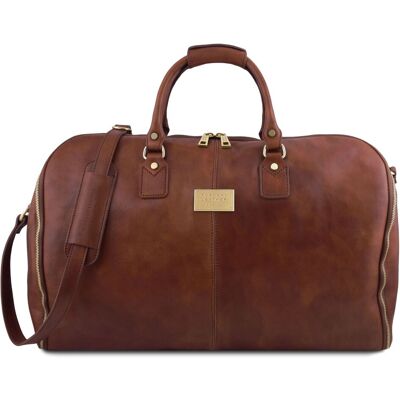 Tuscany Leather Borsone da viaggio/Porta abiti in pelle Marrone Tuscany Leather Borsone da viaggio/Porta abiti in pelle Marrone