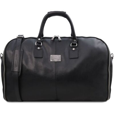 Tuscany Leather Borsone da viaggio/Porta abiti in pelle Nero Tuscany Leather Borsone da viaggio/Porta abiti in pelle Nero