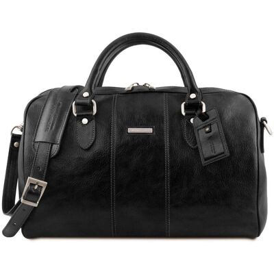 Tuscany Leather Borsone da viaggio in pelle Misura piccola Nero Tuscany Leather Borsone da viaggio in pelle Misura piccola Nero