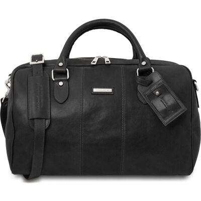 Tuscany Leather Borsone da viaggio in pelle Misura piccola Nero Tuscany Leather Borsone da viaggio in pelle Misura piccola Nero