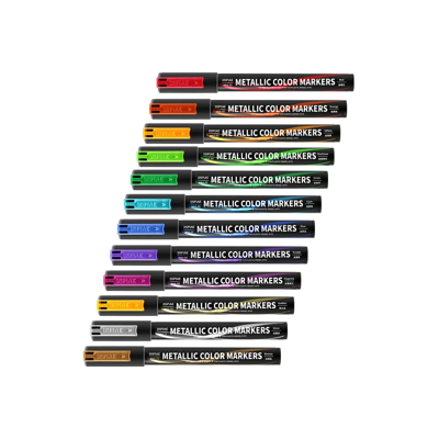 DSPIAE MKA 12 colori pennarelli colorati super metallici per modellismo Gundam Mecha strumento fai da te per hobby DSPIAE MKA 12 colori pennarelli colorati super metallici per modellismo Gundam Mecha strumento fai da te per hobby