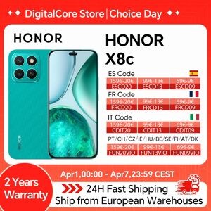 Honor Smartphone X8c 4G 6.7'' AMOLED 108MP&50MP Fotografia notturna ultra nitida Resistenza estrema a cadute e acqua AI Eraser Honor Smartphone X8c 4G 6.7'' AMOLED 108MP&50MP Fotografia notturna ultra nitida Resistenza estrema a cadute e acqua AI Eraser