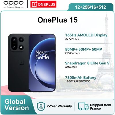 OnePlus Smartphone 15 5G versione globale con processore Snapdragon 8 Elite Gen 5, display a 165 Hz, batteria da 7300 mAh, ricarica da 120 W, eSIM e NFC - Nero OnePlus Smartphone 15 5G versione globale con processore Snapdragon 8 Elite Gen 5, display a 165 Hz, batteria da 7300 mAh, ricarica da 120 W, eSIM e NFC - Nero