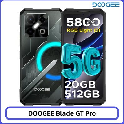 DOOGEE Blade GT Pro 5G Telefono Robusto 6.72'' 120Hz Effetto Luce LED 12GB 512GB Fotocamera AI 100MP Batteria 5800mAh Smartphone DOOGEE Blade GT Pro 5G Telefono Robusto 6.72'' 120Hz Effetto Luce LED 12GB 512GB Fotocamera AI 100MP Batteria 5800mAh Smartphone