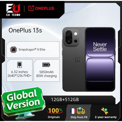 OnePlus Versione globale dello smartphone 13s 5G da 12 GB + 512 GB con processore Snapdragon 8, batteria da 5850 mAh e fotocamera da 50 MP. Cellulari con intelligenza artificiale OnePlus Versione globale dello smartphone 13s 5G da 12 GB + 512 GB con processore Snapdragon 8, batteria da 5850 mAh e fotocamera da 50 MP. Cellulari con intelligenza artificiale