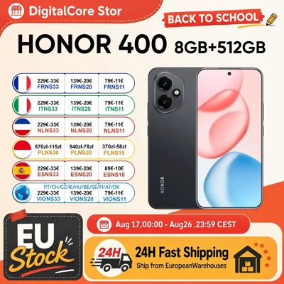 Honor Versione Globale 400 Smartphone 5G Snapdragon 7 Gen 3 Fotocamera AI da 200MP Display AMOLED da 6,55'' 5300mAh 66W SuperCharge Honor Versione Globale 400 Smartphone 5G Snapdragon 7 Gen 3 Fotocamera AI da 200MP Display AMOLED da 6,55'' 5300mAh 66W SuperCharge