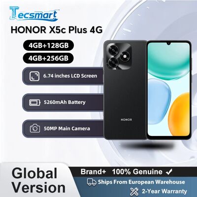 Honor X5c Plus 4G, versione UE, smartphone 4G, CPU octa-core, schermo LCD da 6,74 pollici, 5260 mAh, fotocamera principale da 50 MP Honor X5c Plus 4G, versione UE, smartphone 4G, CPU octa-core, schermo LCD da 6,74 pollici, 5260 mAh, fotocamera principale da 50 MP