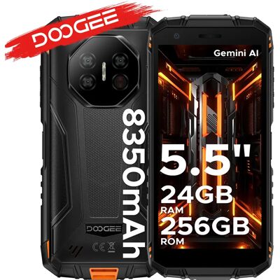 DOOGEE Fire 3 Ultra Smartphone Robusto da 5.5" con Batteria Gemini AI da 18.600 mAh, 24GB (6+18) 256GB, Supporto Widevine L1, Android 15, NFC DOOGEE Fire 3 Ultra Smartphone Robusto da 5.5" con Batteria Gemini AI da 18.600 mAh, 24GB (6+18) 256GB, Supporto Widevine L1, Android 15, NFC