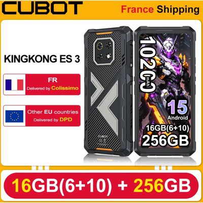 Cubot KingKong ES 3 Smartphone Robusto Android 15, 10200mAh, 33W, 16GB(6+10)+256GB, 6.745'' 120Hz, Telefono Cellulare 4G, NFC/GPS, 48MP+16MP Cubot KingKong ES 3 Smartphone Robusto Android 15, 10200mAh, 33W, 16GB(6+10)+256GB, 6.745'' 120Hz, Telefono Cellulare 4G, NFC/GPS, 48MP+16MP