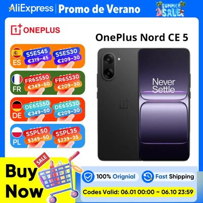 OnePlus Smartphone Nord CE 5 5G versione globale 8GB+256GB 7100mAh 80W Fotocamera 50MP EIS+OIS Android 15 WiFi 6 OnePlus Smartphone Nord CE 5 5G versione globale 8GB+256GB 7100mAh 80W Fotocamera 50MP EIS+OIS Android 15 WiFi 6