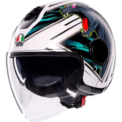 Casco AGV Ghepard Opaco Bianco/Nero/Verde - Casco Urbano Casco AGV Ghepard Opaco Bianco/Nero/Verde - Casco Urbano
