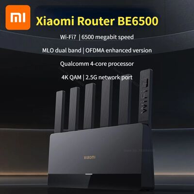 Xiaomi Router BE6500 Wi-Fi 7 Porta Ethernet a 4 core 2.5G LOTTO Collegamento intelligente Rete a rete MLO Dual Band Controllo APP Mijia Xiaomi Router BE6500 Wi-Fi 7 Porta Ethernet a 4 core 2.5G LOTTO Collegamento intelligente Rete a rete MLO Dual Band Controllo APP Mijia