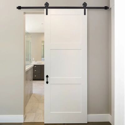 HOMCOM Kit binario per ferramenta porte scorrevoli, binario per porta scorrevole in acciaio al carbonio, lunghezza cm, colore caffè HOMCOM Kit binario per ferramenta porte scorrevoli, binario per porta scorrevole in acciaio al carbonio, lunghezza cm, colore caffè