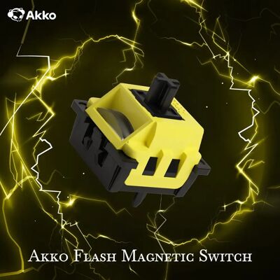 AKKO Flash Interruttore magnetico Interruttore lineare ad alta precisione 25gf pre lubrificato per tastiera da gioco magnetica personalizzata con sensore Hall AKKO Flash Interruttore magnetico Interruttore lineare ad alta precisione 25gf pre lubrificato per tastiera da gioco magnetica personalizzata con sensore Hall