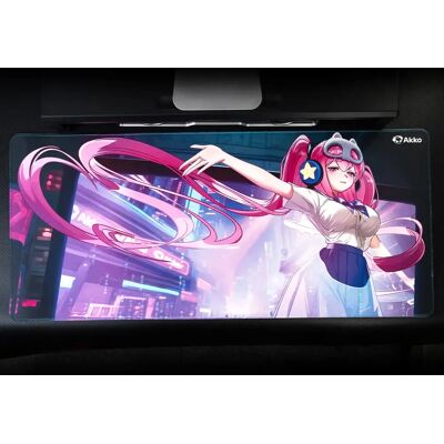 AKKO Tappetino per mouse Lulu Liu 900x400mm, tappetino da scrivania esteso di grandi dimensioni, tappetino per mouse in gomma, tappetino da scrivania per gamer, bordo con cucitura spessa per tastiera AKKO Tappetino per mouse Lulu Liu 900x400mm, tappetino da scrivania esteso di grandi dimensioni, tappetino per mouse in gomma, tappetino da scrivania per gamer, bordo con cucitura spessa per tastiera