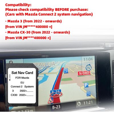 NONE Mappe Sat Navi 32GB per Mazda 3/CX30 2022+ Car Connect2 Sistema di navigazione GPS Scheda SD Ultima aggiornamento 2024 Europa Turchia NONE Mappe Sat Navi 32GB per Mazda 3/CX30 2022+ Car Connect2 Sistema di navigazione GPS Scheda SD Ultima aggiornamento 2024 Europa Turchia