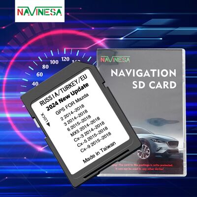 NAVINESA Sistema di navigazione con scheda Navi GPS da 16 GB 2024 Mappe UE Russia Turchia per Mazda 2/3/6/CX3/CX5/CX9/MX5 Car Sat Nav Scheda SD NAVINESA Sistema di navigazione con scheda Navi GPS da 16 GB 2024 Mappe UE Russia Turchia per Mazda 2/3/6/CX3/CX5/CX9/MX5 Car Sat Nav Scheda SD