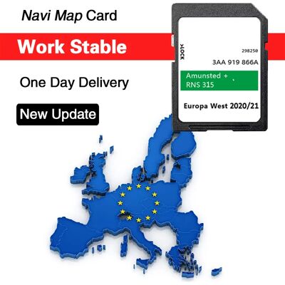 NAVINESA Scheda SD Mappe Europa Regno Unito 3AA 919866 Un GPS per Skoda Yeti Fabia Roomster Octavia Superb Car con navigazione RNS 315 Amunsted + 2021 NAVINESA Scheda SD Mappe Europa Regno Unito 3AA 919866 Un GPS per Skoda Yeti Fabia Roomster Octavia Superb Car con navigazione RNS 315 Amunsted + 2021