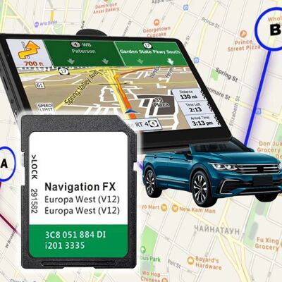 Scheda SD NAVINESA V12 West - Sistema di navigazione per VW Europa Scheda SD NAVINESA V12 West - Sistema di navigazione per VW Europa