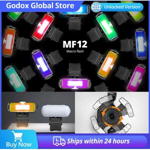 Godox Flash macro MF12 con sistema X integrato, flash TTL + diffusore con filtri colorati per scatti macro Godox Flash macro MF12 con sistema X integrato, flash TTL + diffusore con filtri colorati per scatti macro