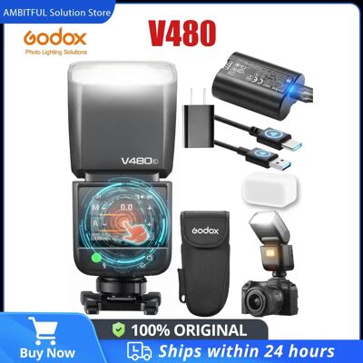Godox Flash Ving V480 C/S/N/F/O TTL da montare sulla fotocamera per Sony, Canon, Nikon, FUJIFILM, equivalente a V860III, TT520III, V1PRO Godox Flash Ving V480 C/S/N/F/O TTL da montare sulla fotocamera per Sony, Canon, Nikon, FUJIFILM, equivalente a V860III, TT520III, V1PRO