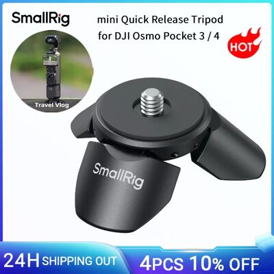 SmallRig Treppiede a Sgancio Rapido Mini per DJI Osmo Pocket 3 / 4, Supporto Magnetico, Portatile per Pocket 4/3 Action 6/5Pro, per Insta360 SmallRig Treppiede a Sgancio Rapido Mini per DJI Osmo Pocket 3 / 4, Supporto Magnetico, Portatile per Pocket 4/3 Action 6/5Pro, per Insta360