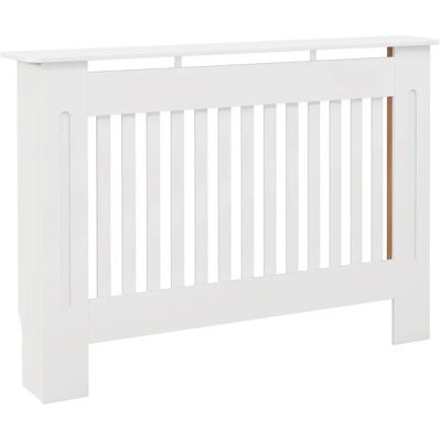 HOMCOM Copertura per radiatore , copertura decorativa per radiatore, pannello per mobiletto 112L x 19L x 81H cm, bianco MDF HOMCOM Copertura per radiatore , copertura decorativa per radiatore, pannello per mobiletto 112L x 19L x 81H cm, bianco MDF
