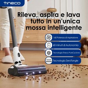 TINECO A30S, Aspirapolvere senza fili, Aspirazione da 160W, Autonomia di 60 minuti, Serbatoio Polvere da 1L, Spazzola ZeroTangle, Tecnologia PureCyclone, Luce LED TINECO A30S, Aspirapolvere senza fili, Aspirazione da 160W, Autonomia di 60 minuti, Serbatoio Polvere da 1L, Spazzola ZeroTangle, Tecnologia PureCyclone, Luce LED