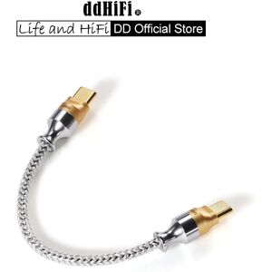 DD HiFi TC07S Nyx Series Silver TypeC HiFi Audiophile Cavo USB OTG con Litz placcato argento su schermatura LCOFC (10 cm/50 cm) DD HiFi TC07S Nyx Series Silver TypeC HiFi Audiophile Cavo USB OTG con Litz placcato argento su schermatura LCOFC (10 cm/50 cm)