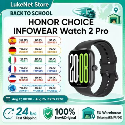 Honor CHOICE INFOWEAR Watch 2 Pro Display AMOLED da 1,97" con cornice sottile Supporta barometro e bussola GNSS autonomo Honor CHOICE INFOWEAR Watch 2 Pro Display AMOLED da 1,97" con cornice sottile Supporta barometro e bussola GNSS autonomo