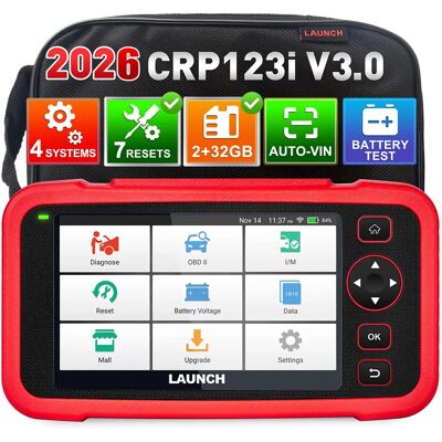 LAUNCH Nuovo X431 CRP123I V3.0 2026 con Aggiornamento Gratuito, Strumento Diagnostico per 4 Sistemi con 7 Servizi di Reset, Scansione VIN Automatica, CANFD DOIP LAUNCH Nuovo X431 CRP123I V3.0 2026 con Aggiornamento Gratuito, Strumento Diagnostico per 4 Sistemi con 7 Servizi di Reset, Scansione VIN Automatica, CANFD DOIP