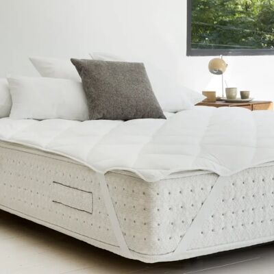 NATURALI - Topper - Protezione materasso in microfibra 400 grammi - Antibatterico, traspirante, leggero e confortevole - Facile da posizionare - Letto 90/105/135/150/180 - Prodotto in Spagna NATURALI - Topper - Protezione materasso in microfibra 400 grammi - Antibatterico, traspirante, leggero e confortevole - Facile da posizionare - Letto 90/105/135/150/180 - Prodotto in Spagna