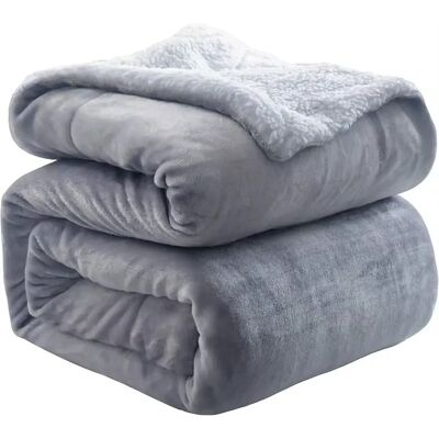 M2 TEC Coperta in velluto Shearling con aspetto spessa pelle di agnello 100% poliestere, stile moderno in 6 colori e 3 misure - Coperte da divano, pile, flanella - Inverno, pisolino caldo e spesso - Doppio M2 TEC Coperta in velluto Shearling con aspetto spessa pelle di agnello 100% poliestere, stile moderno in 6 colori e 3 misure - Coperte da divano, pile, flanella - Inverno, pisolino caldo e spesso - Doppio
