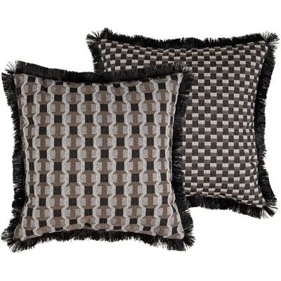 NONE Cuscino geometrico con frange 50x13x50 cm, Il miglior complemento per la tua casa. NONE Cuscino geometrico con frange 50x13x50 cm, Il miglior complemento per la tua casa.