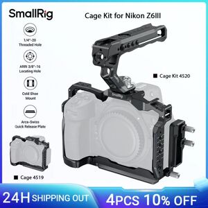 SmallRig Kit gabbia per fotocamera Z6 III per Nikon Z6 III, con maniglia superiore e morsetto per cavo, kit gabbia completa con design anti-torsione SmallRig Kit gabbia per fotocamera Z6 III per Nikon Z6 III, con maniglia superiore e morsetto per cavo, kit gabbia completa con design anti-torsione
