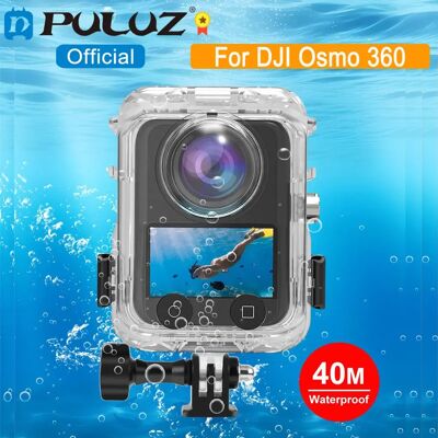 PULUZ Custodia subacquea per DJI Osmo 360 fotocamera subacquea da 40m per DJI Osmo 360, copertura impermeabile per fotocamera d'azione Osmo-360 PULUZ Custodia subacquea per DJI Osmo 360 fotocamera subacquea da 40m per DJI Osmo 360, copertura impermeabile per fotocamera d'azione Osmo-360