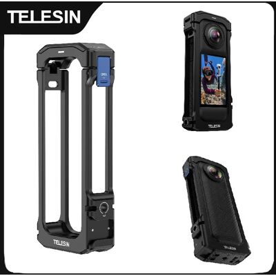 TELESIN Telaio In Lega di Alluminio Custodia Per Insta 360 X4 Tiro Verticale Basso Peso Guscio Protettivo Per Insta 360 X4 Action camera TELESIN Telaio In Lega di Alluminio Custodia Per Insta 360 X4 Tiro Verticale Basso Peso Guscio Protettivo Per Insta 360 X4 Action camera