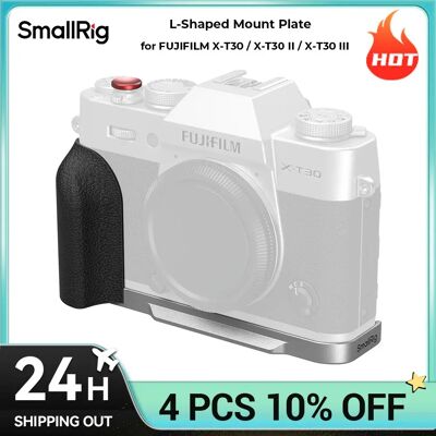 SmallRig Piastra di montaggio a L con manico in silicone per FUJIFILM X-T30 / X-T30 II / X-T30 III Nero/Argento/Argento Carbone 5663 SmallRig Piastra di montaggio a L con manico in silicone per FUJIFILM X-T30 / X-T30 II / X-T30 III Nero/Argento/Argento Carbone 5663