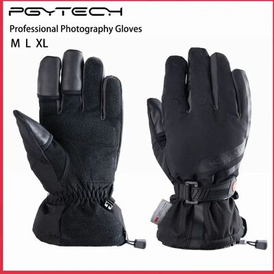 PGYTECH Guanti per fotografia professionale Antiscivolo Durevole Vera pelle Fibra di poliestere Materiale in cotone 3M per fotografo PGYTECH Guanti per fotografia professionale Antiscivolo Durevole Vera pelle Fibra di poliestere Materiale in cotone 3M per fotografo