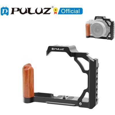 PULUZ per Nikon ZFC gabbia per fotocamera in metallo con manico in legno con 1/4 viti 3/8 pollici/Arri foro posizionale e impianto stabilizzatore per scarpe fredde PULUZ per Nikon ZFC gabbia per fotocamera in metallo con manico in legno con 1/4 viti 3/8 pollici/Arri foro posizionale e impianto stabilizzatore per scarpe fredde
