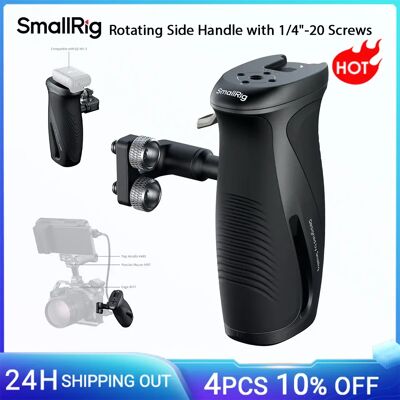 SmallRig Maniglia laterale rotante con viti da 1/4"-20, 360 ° Impugnatura di regolazione per kit gabbia per fotocamera DSLR fino a 15 kg/33 libbre -5194 SmallRig Maniglia laterale rotante con viti da 1/4"-20, 360 ° Impugnatura di regolazione per kit gabbia per fotocamera DSLR fino a 15 kg/33 libbre -5194