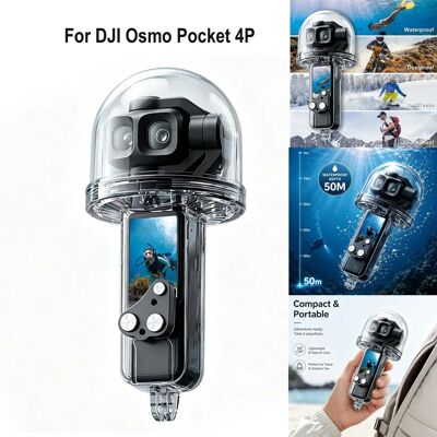 PULUZ Custodia Subacquea da 50m per DJI Osmo Pocket 4P, Scatola Impermeabile per Immersioni PULUZ Custodia Subacquea da 50m per DJI Osmo Pocket 4P, Scatola Impermeabile per Immersioni