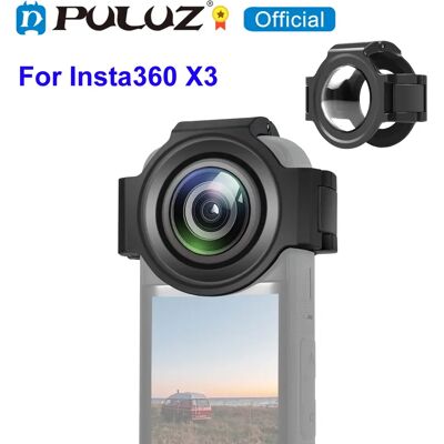 PULUZ per Insta360 X3 Aggiornamento Protezione lente in vetro ottico Copertura protettiva per Insta360 X3 Accessori per telecamere a movimento panoramico PULUZ per Insta360 X3 Aggiornamento Protezione lente in vetro ottico Copertura protettiva per Insta360 X3 Accessori per telecamere a movimento panoramico
