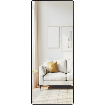SONGMICS Specchio a Figura Intera, 165 x 60 cm, Specchio Rettangolare da Terra con Supporto, con Cornice in Lega di Alluminio, Vetro Temperato, per Camera da Letto, Soggiorno, Cabina Armadio, Nero SONGMICS Specchio a Figura Intera, 165 x 60 cm, Specchio Rettangolare da Terra con Supporto, con Cornice in Lega di Alluminio, Vetro Temperato, per Camera da Letto, Soggiorno, Cabina Armadio, Nero