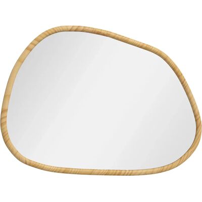 HOMCOM Specchio da parete , specchio decorativo, forma organica, 70x50 cm, orizzontale o verticale, con cornice a spillo, specchio su HOMCOM Specchio da parete , specchio decorativo, forma organica, 70x50 cm, orizzontale o verticale, con cornice a spillo, specchio su