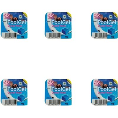 CTX PoolGel pro Gel Flocculante a Dose Singola Confezione da 6 Unità - PoolGel -39, Detergente e Asciugare per Piscine, Trasparenza totale dell'Acqua CTX PoolGel pro Gel Flocculante a Dose Singola Confezione da 6 Unità - PoolGel -39, Detergente e Asciugare per Piscine, Trasparenza totale dell'Acqua