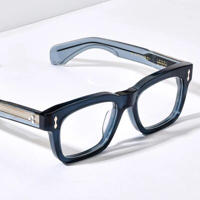 FONEX Montatura per Occhiali in Acetato HEPIDEM per Uomo 2026, Stile Retrò Quadrato con Motivo Drago, Occhiali Artigianali Giapponesi Vintage per Donna FONEX Montatura per Occhiali in Acetato HEPIDEM per Uomo 2026, Stile Retrò Quadrato con Motivo Drago, Occhiali Artigianali Giapponesi Vintage per Donna