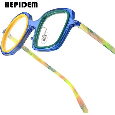 FONEX HEPIDEM Occhiali da vista in acetato Telaio da uomo Nuovo design rotondo di marca Occhiali da donna Retro Occhiali vintage Occhiali giapponesi 9356 FONEX HEPIDEM Occhiali da vista in acetato Telaio da uomo Nuovo design rotondo di marca Occhiali da donna Retro Occhiali vintage Occhiali giapponesi 9356