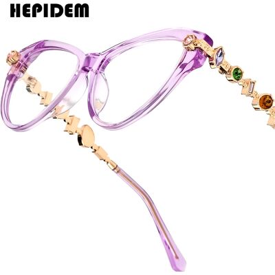 FONEX HEPIDEM Acetato Metallo Diamanti Occhiali Da Vista Telaio Donne 2026New Cat Eye Brand Design Occhiali Moda Occhiali Occhiali 9400 FONEX HEPIDEM Acetato Metallo Diamanti Occhiali Da Vista Telaio Donne 2026New Cat Eye Brand Design Occhiali Moda Occhiali Occhiali 9400