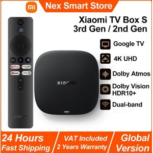 Xiaomi TV Box S 3rd / 2nd Gen, lettore multimediale Google TV 4K UHD, Dolby Vision HDR10+ Smart Android TV Box, Assistente Google BT5.2 Xiaomi TV Box S 3rd / 2nd Gen, lettore multimediale Google TV 4K UHD, Dolby Vision HDR10+ Smart Android TV Box, Assistente Google BT5.2